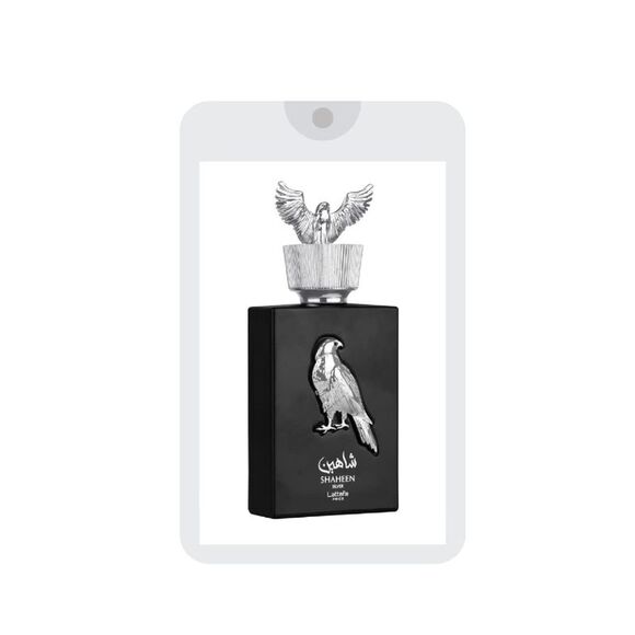 Lattafa Pride Shaheen Silver Eau de Parfum EDP Mini Spray for Unisex 0.68oz- New - Picture 2 of 2